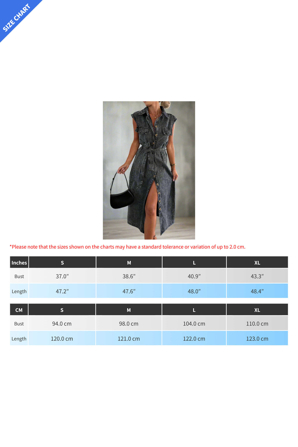 Sleeveless Denim Shirt Dress Lavish Daily