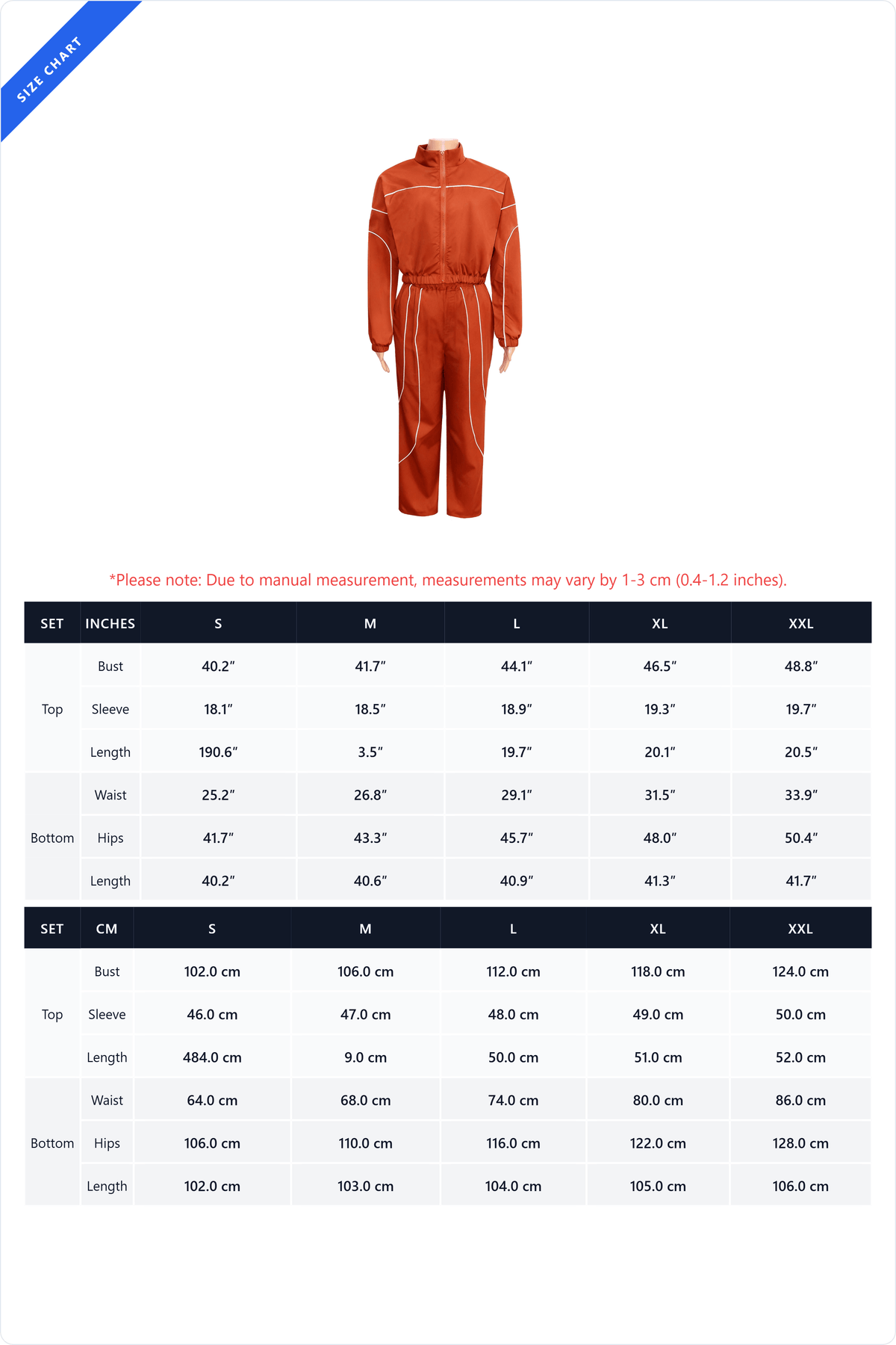Contrast Piping Zip Pant Set Lavish Daily