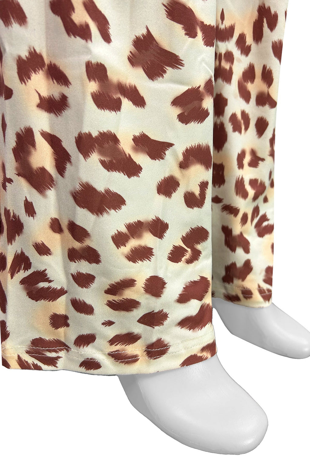 Leopard Print Zipper Jacket And Flared Pants Lavish Daily