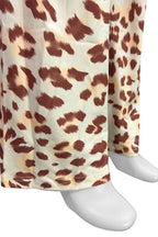 Leopard Print Zipper Jacket And Flared Pants Lavish Daily