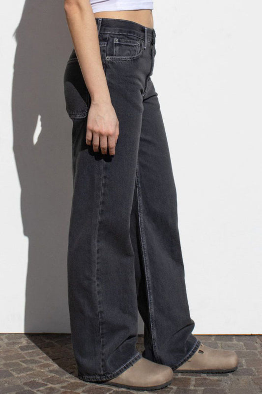 High Waist Loose Wide Leg Denim Jeans Lavish Daily