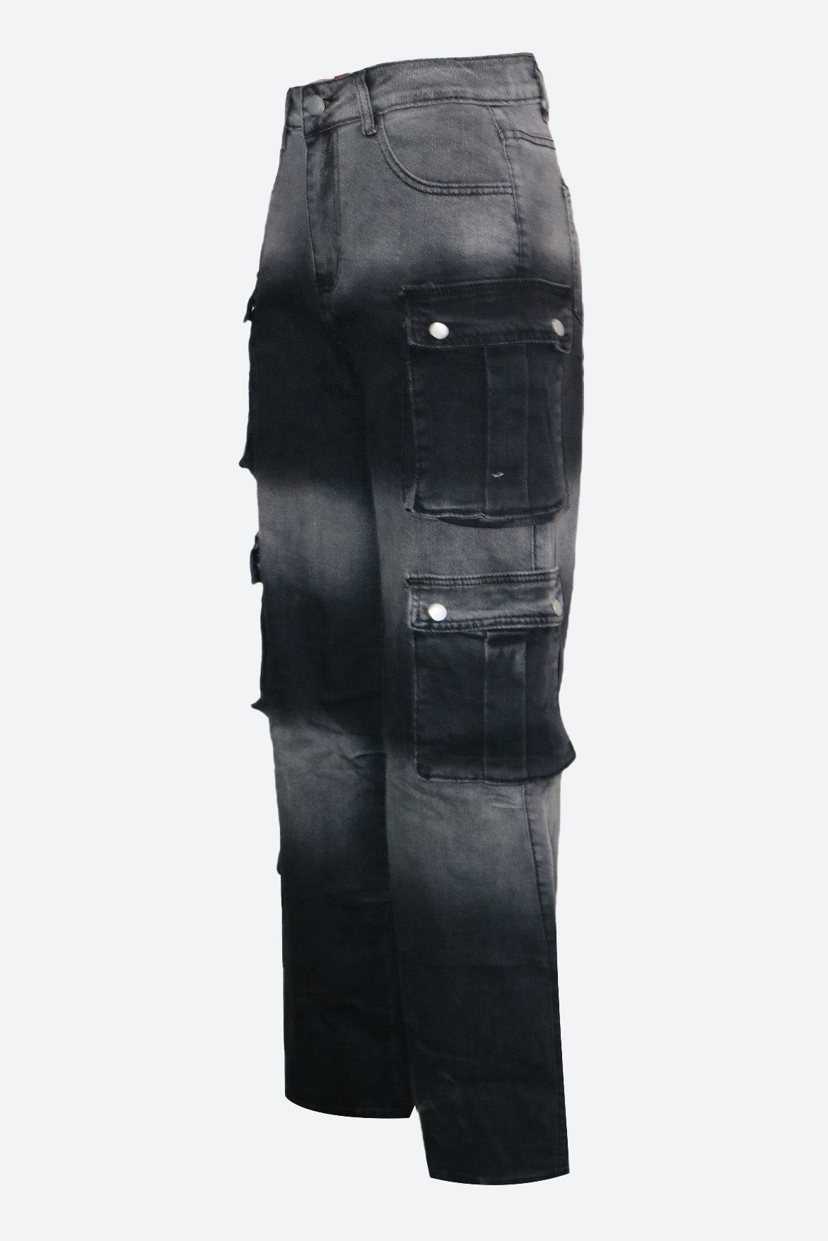 Casual Multi-Pocket Ombre Wide-Leg Jeans Lavish Daily