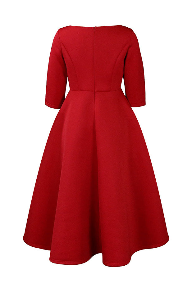 Elegant Solid Color A-Line Evening Dress Lavish Daily