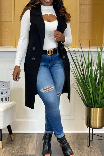 Classy Girl Cardigan Vest Lavish Daily