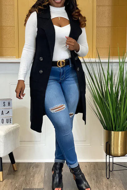 Classy Girl Cardigan Vest Lavish Daily