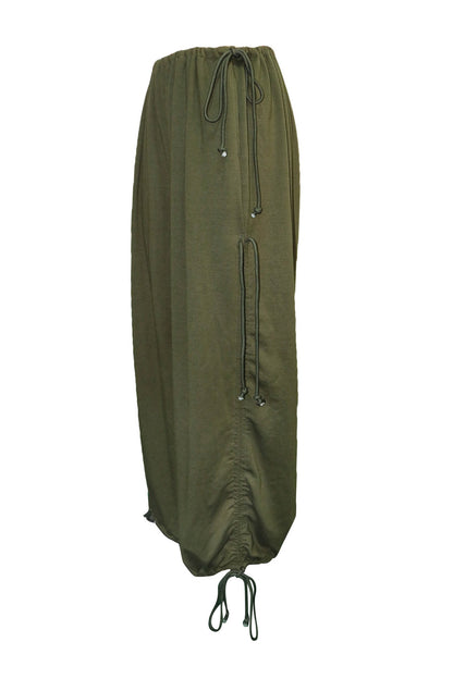 Adjustable Drawstring Baggy Parachute Pants Lavish Daily