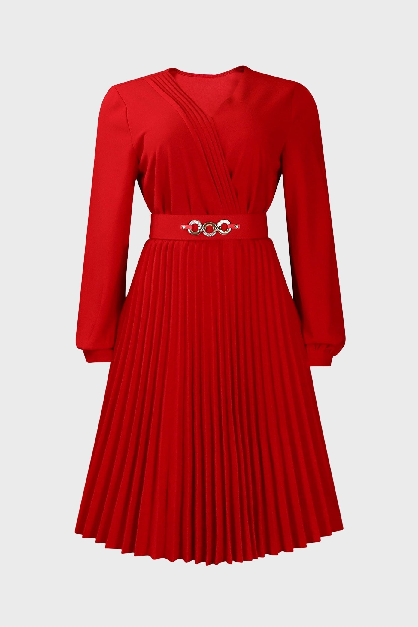 V Neck Long Sleeve Evening Long Dress Lavish Daily