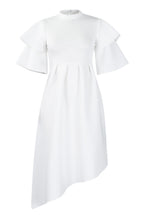 Double-Layer Ruffled Sleeve Dress Lavish Daily