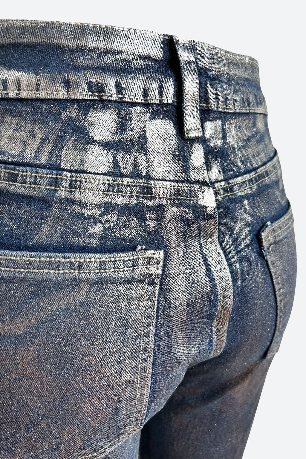 Lustrous Silver Jeans Lavish Daily