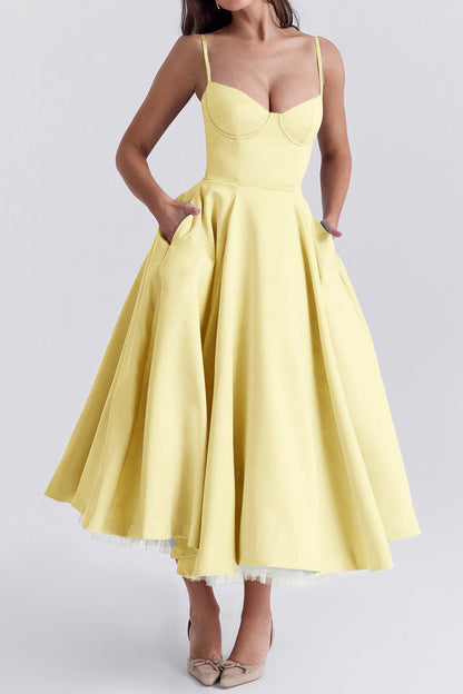 Luxury Spaghetti Strap Princess Dress Lavish Daily