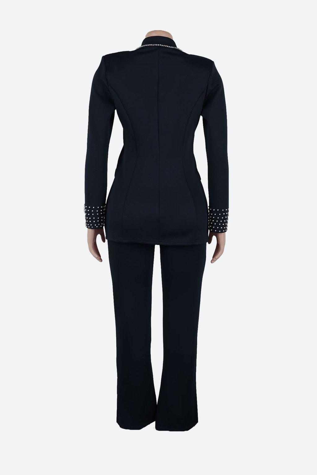 Long Sleeve Slim Fit Stretch Suit Set Lavish Daily