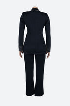 Long Sleeve Slim Fit Stretch Suit Set Lavish Daily