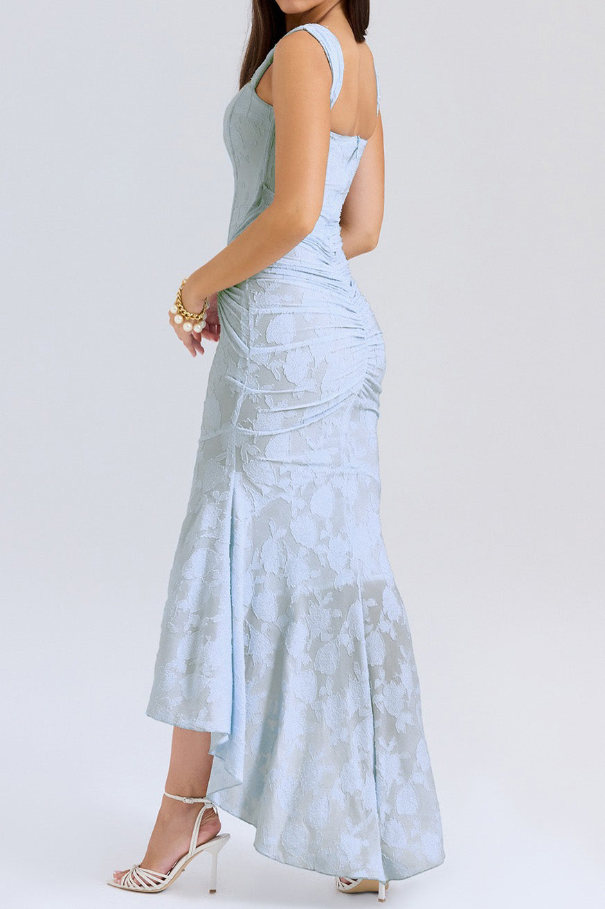 Boned Corset Mermaid Bodycon Maxi Dress Lavish Daily