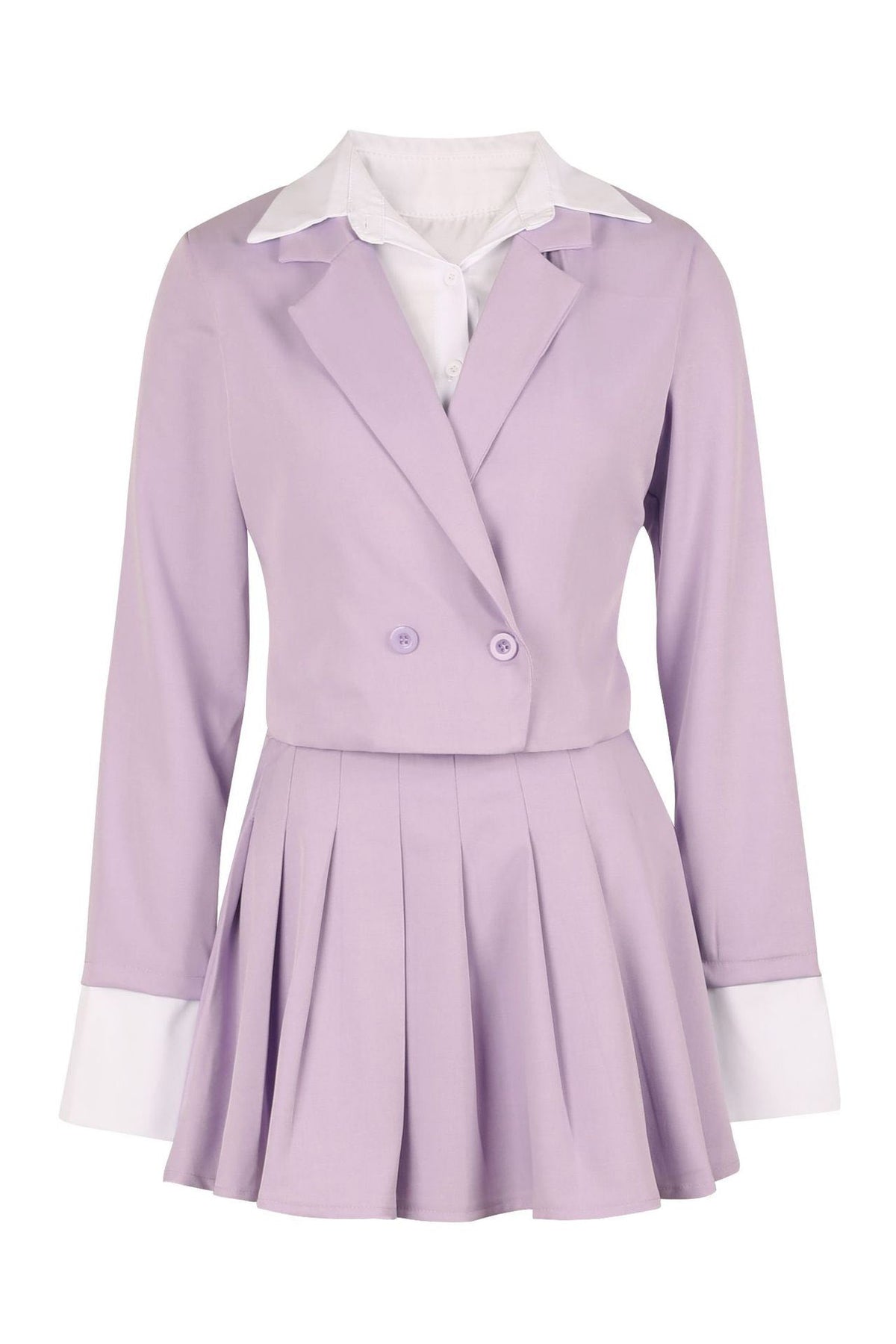 Preppy Chic Blazer & Skirt Set Lavish Daily