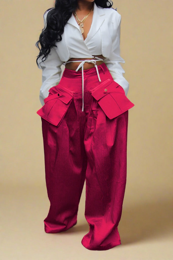 Loose Pocket Pants Lavish Daily