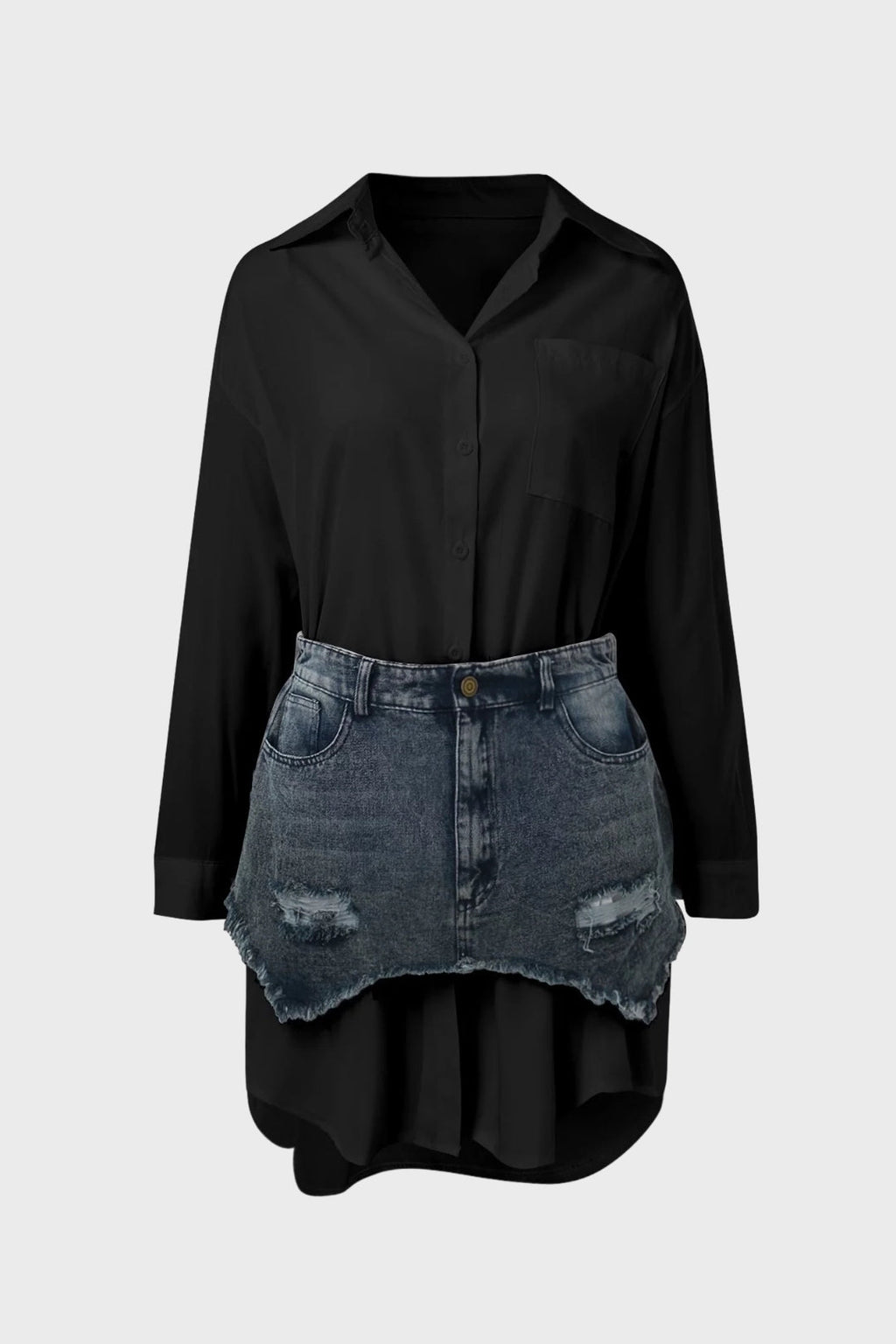 Denim Skirt Set Lavish Daily