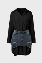 Denim Skirt Set Lavish Daily