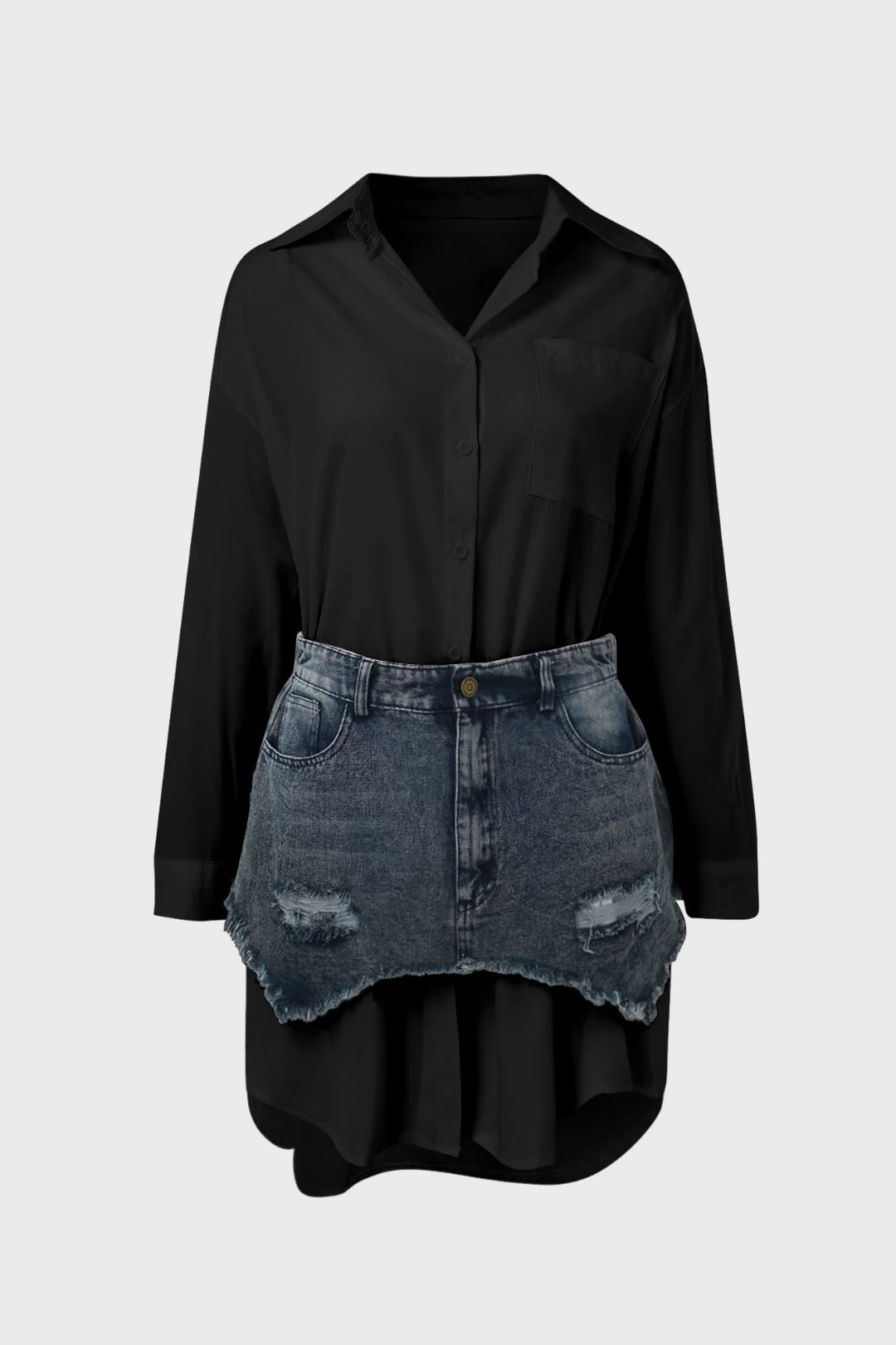 Denim Skirt Set Lavish Daily