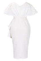 Beaded Ruffled Split Party Dress Lavish Daily