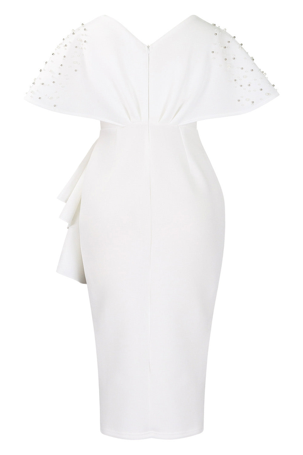 Beaded Ruffled Split Party Dress Lavish Daily