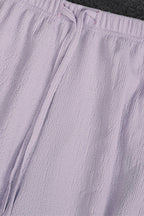 Breathable V-Neck Crinkle Top Set Lavish Daily