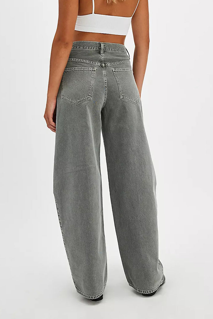 Washed Straight Leg Fashion Street Style Jeans Lavish Daily