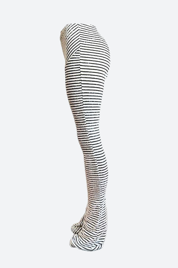 Striped Fuzzy Leggings Lavish Daily