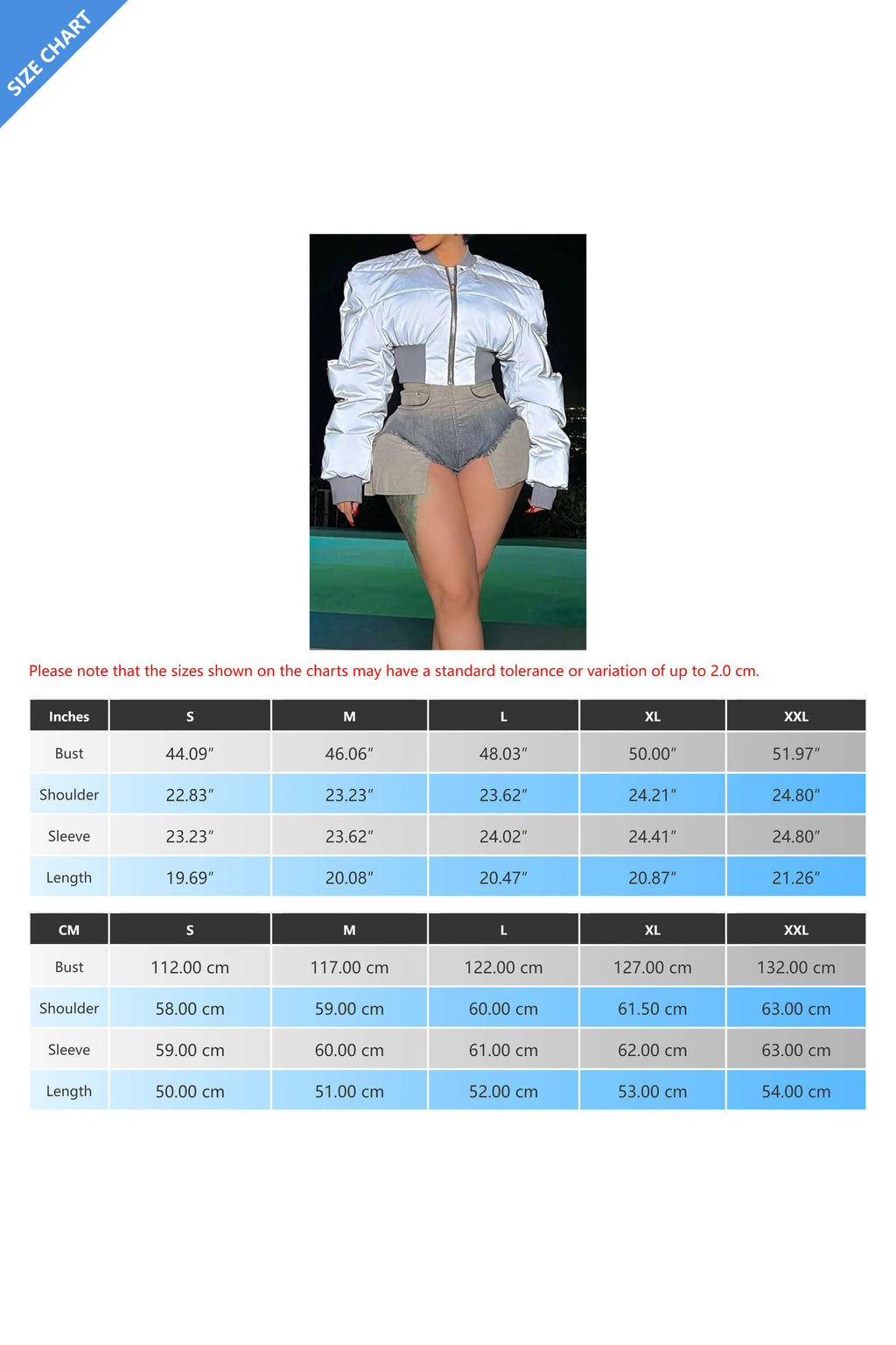 Long Sleeve Zipper Waist Warm Reflective Coat Lavish Daily