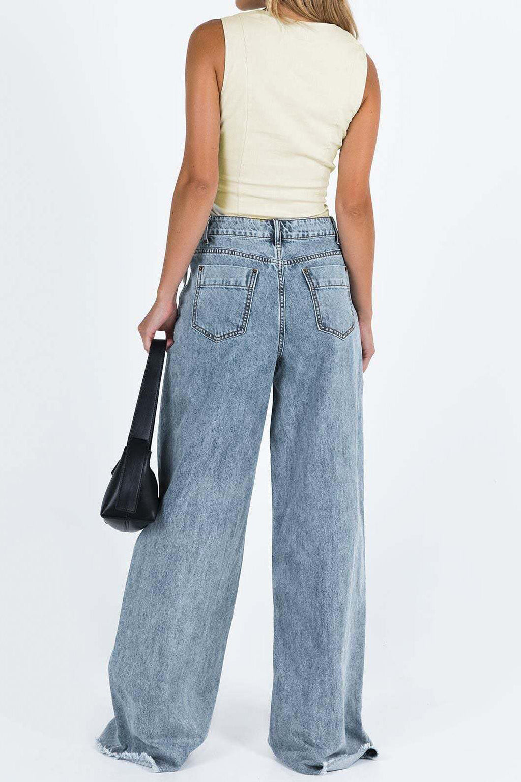 Loose Fit Casual Denim Long Pants Lavish Daily