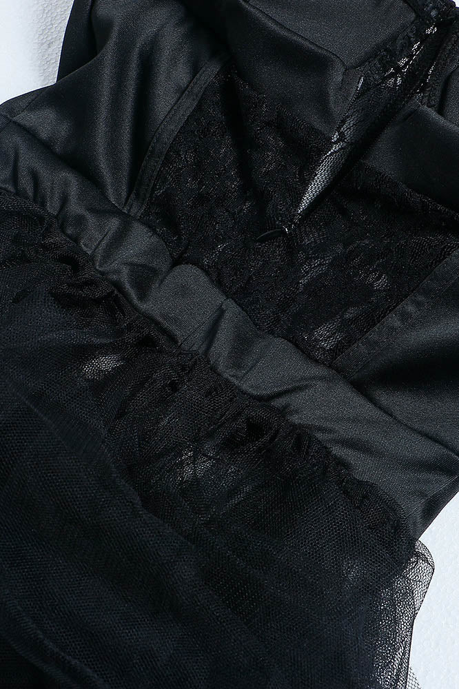 See Through Corset Maxi Dress Lavish Daily