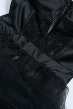 See Through Corset Maxi Dress Lavish Daily