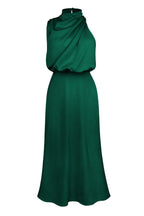 Satin Mock-Neck Slip Dress Lavish Daily