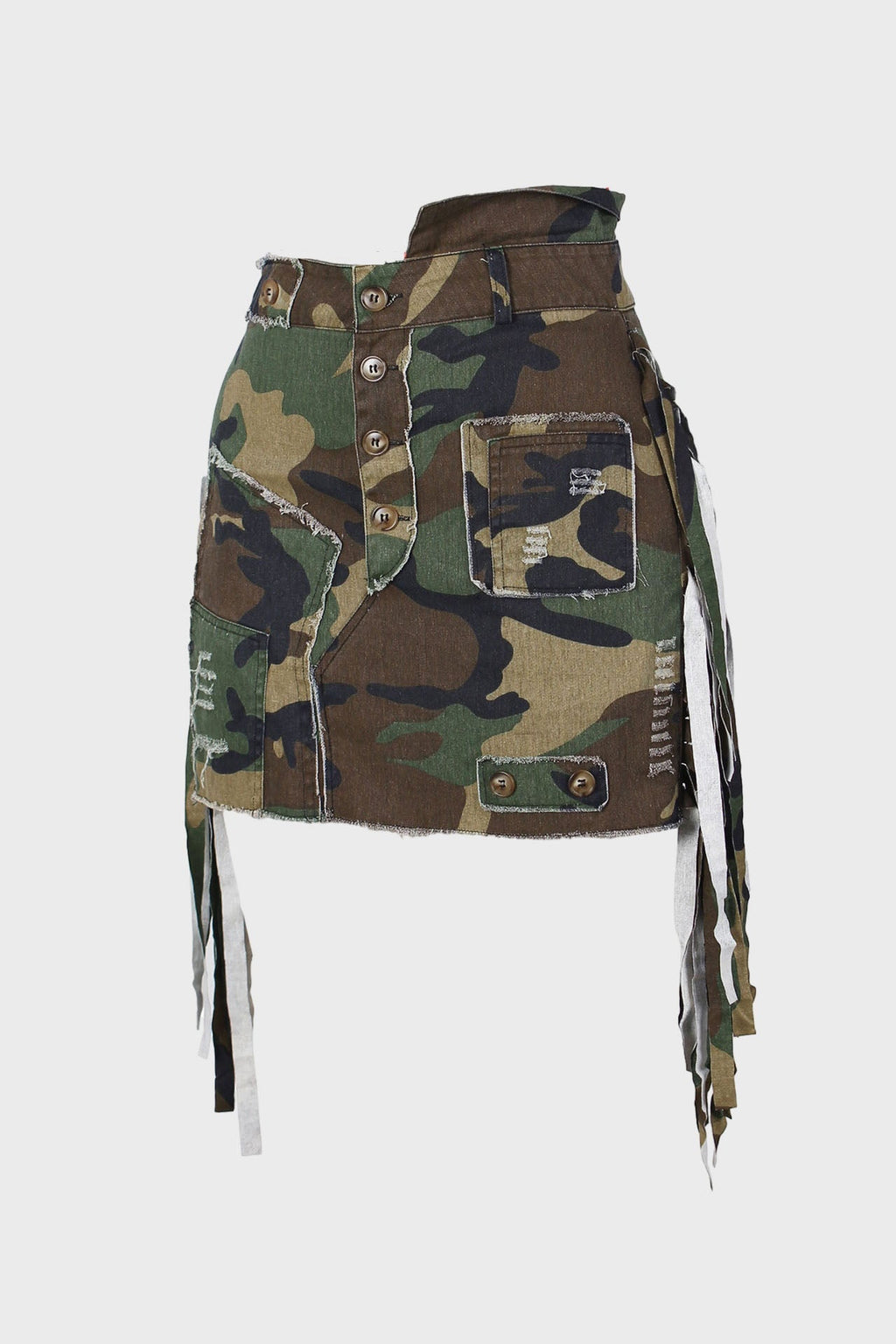 Camouflage Tassel Skirt Lavish Daily