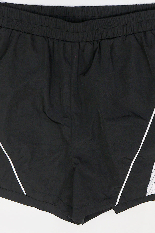 Solid Patchwork Sports Shorts Two-Piece Set Lavish Daily