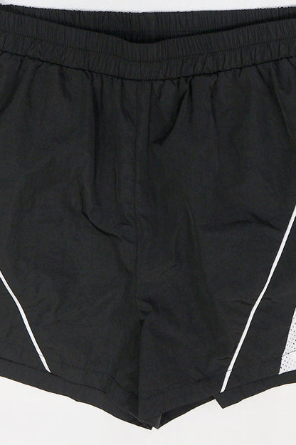 Solid Patchwork Sports Shorts Two-Piece Set Lavish Daily
