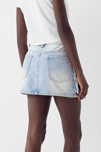 Low Rise Denim Mini Skirt Lavish Daily