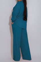 Pleated Utility Palazzo Two-Piece Set Lavish Daily