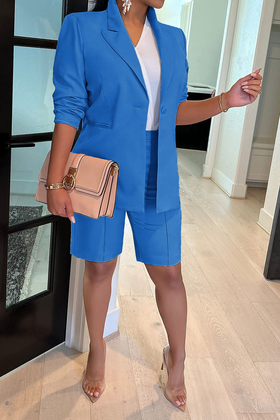 Casual Blazer and Shorts Set Lavish Daily