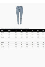 Ripped Stretch Denim Jeans Lavish Daily