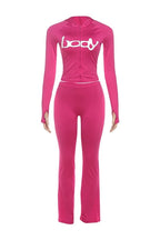 Zip Up Long Sleeve Top and Pants Set LavishDaily