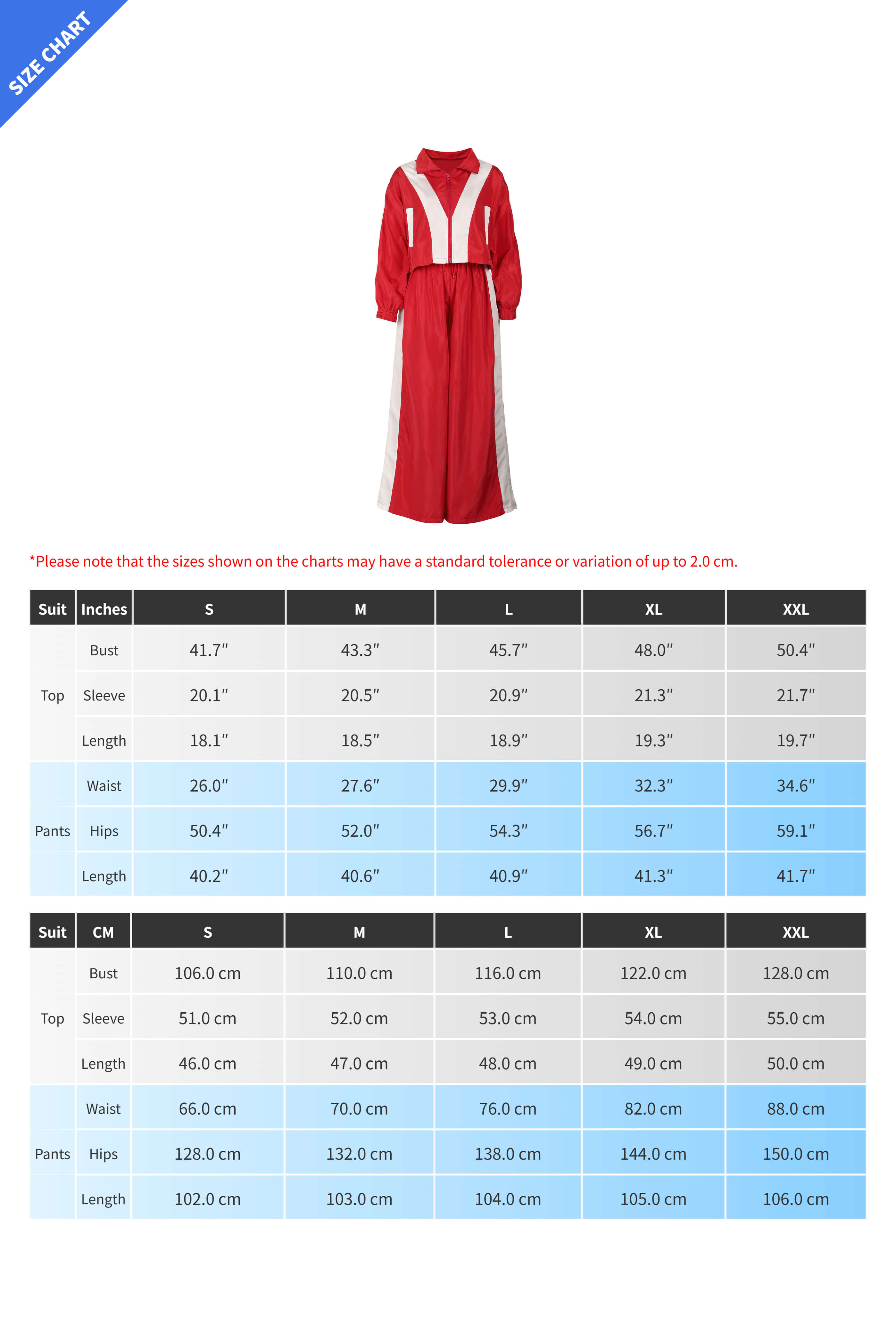 Color-Block Windbreaker & Wide-Leg Set Lavish Daily