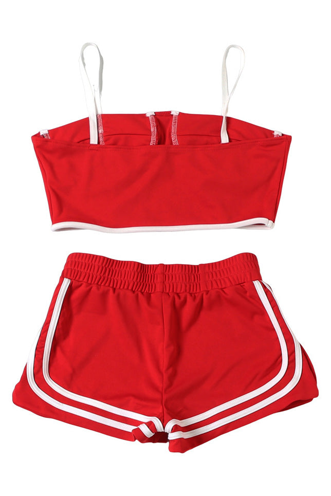 Sporty Contrast Trim 3-Piece Set Lavish Daily