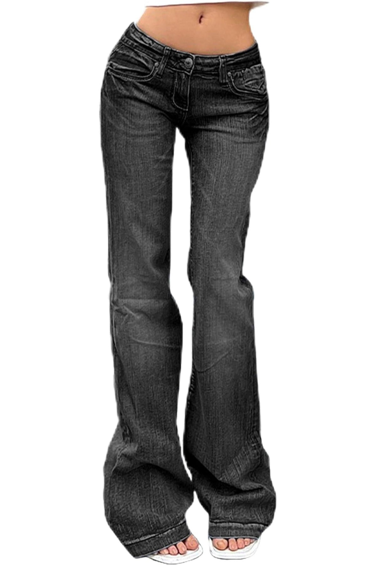 Vintage Denim Flare Leg Jeans Lavish Daily