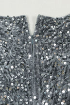 Sequin Slit Mini Bodycon Dress Lavish Daily