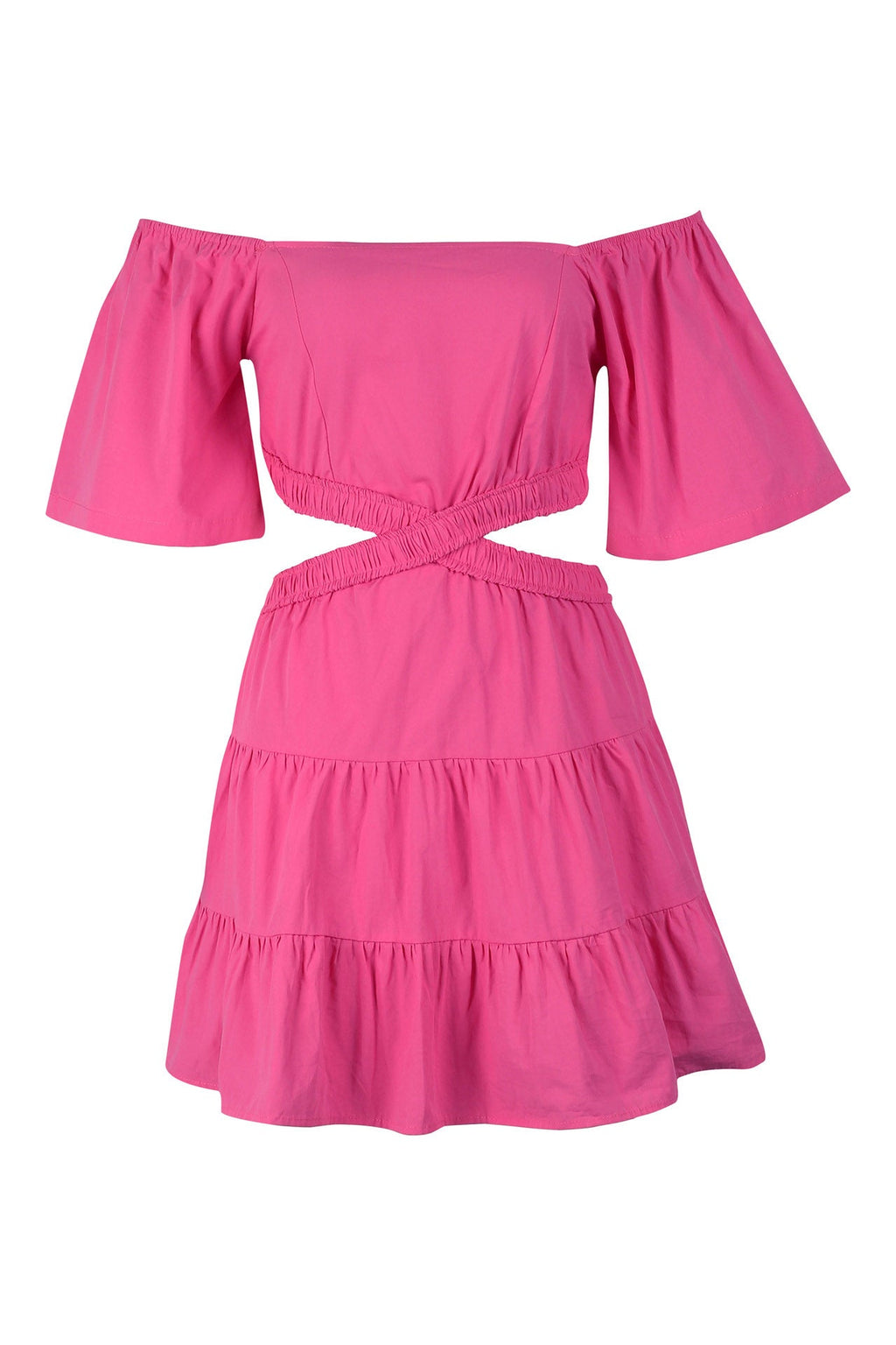 Off-the-Shoulder Cut Out Mini Dress Lavish Daily