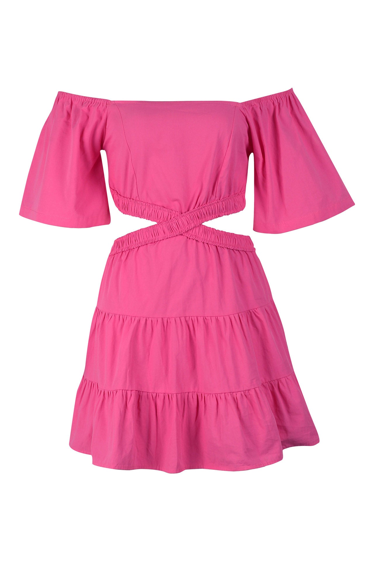 Off-the-Shoulder Cut Out Mini Dress Lavish Daily