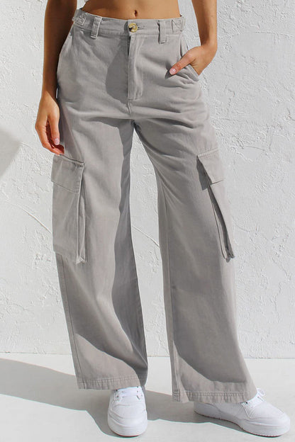 Multi Pocket Cargo Style Women’s Denim Pants Lavish Daily