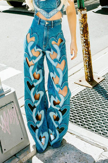 Square Neck Tie Shoulder Denim Dress Lavish Daily