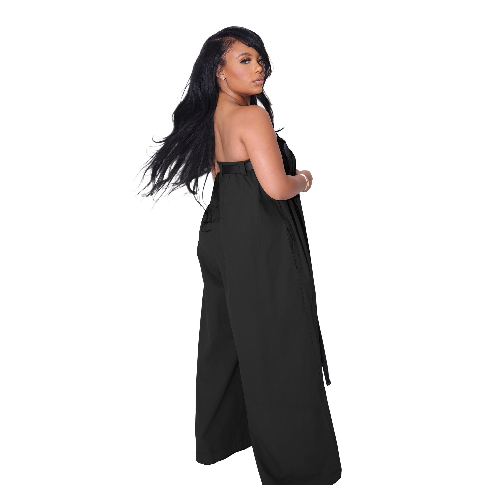 Wide Leg Flared Jumpsuit Lavish Daily