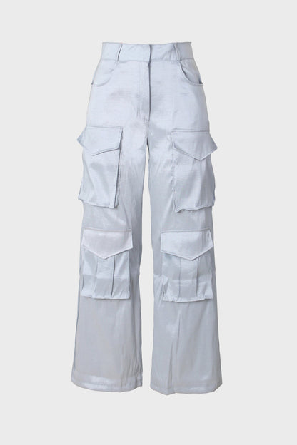 Solid Large Pocket Cargo Pants Lavish Daily